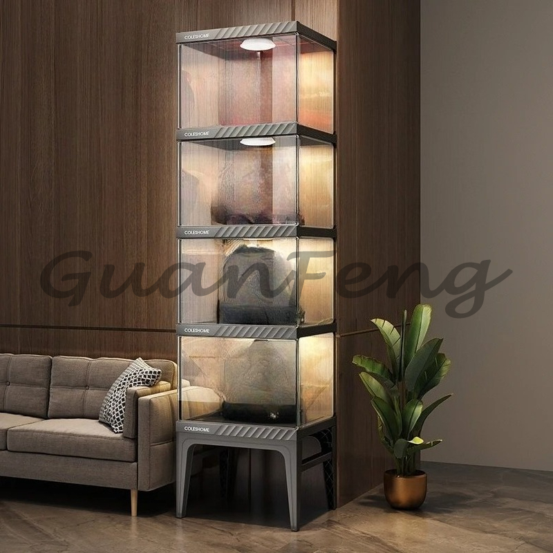 Motorcycle Gear Display Rack - Opbergkast voor motorhelmen Stijlvolle vitrine voor