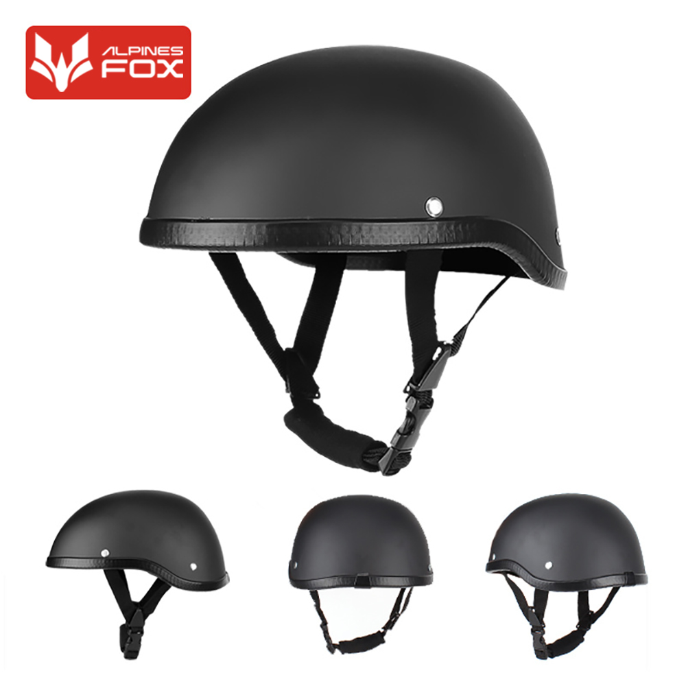 Motorcycle Gear Alpine - Half Face Motorhelm Vintage Cafe Racer
