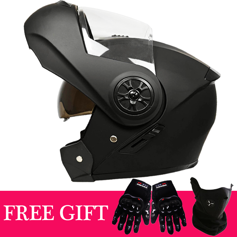 Motorcycle Gear Gloves - Opklapbare motorhelm met afneembare binnenzonneklep voor