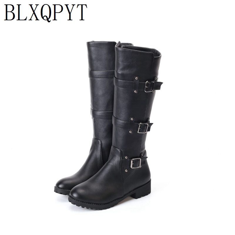 Riding Boot Short - BLXQPYT Knie Hoge Laarzen Vrouwen Herfst