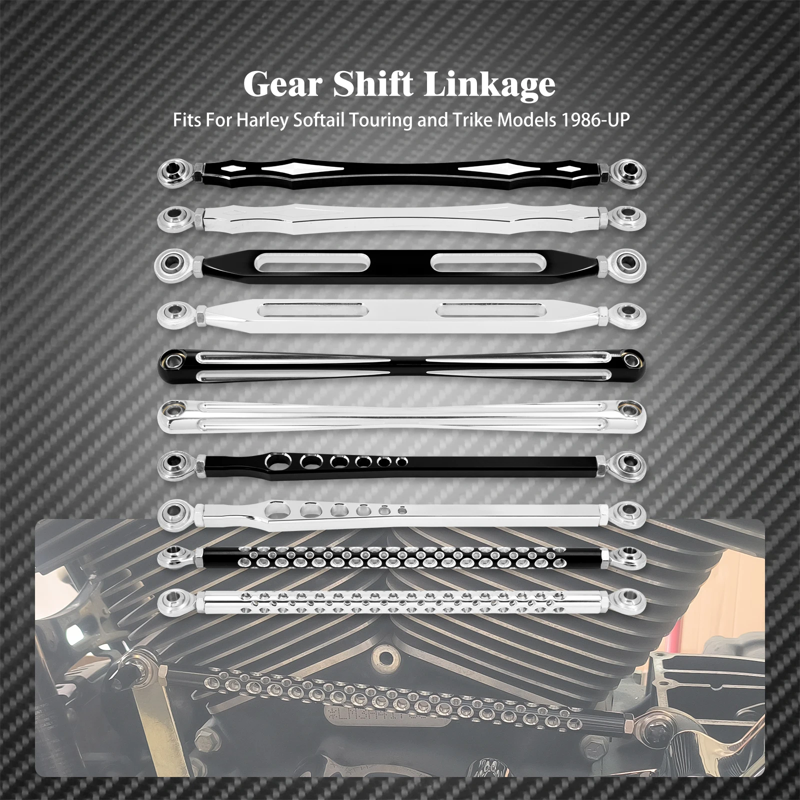 Motorcycle Gear Linkage Rod - 1pc Motorcycle Versnellingspook Linkage Hendel Zwart