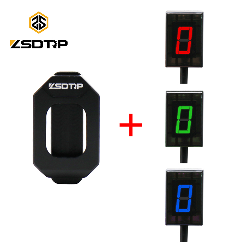 Gear Indicator Display - ZSDTRP 6-speed universele motorfiets digitale versnellingsindicator