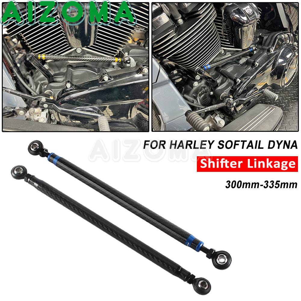 Motorcycle Gear Linkage Rod - 300mm-335mm Motorfiets Versnellingspookkoppeling Voor Harley Softail