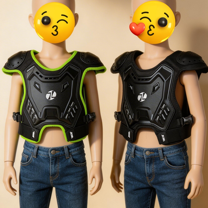 Motorcycle Gear Vest - Kinderen motorfiets beschermvest borst- en rugbeschermer