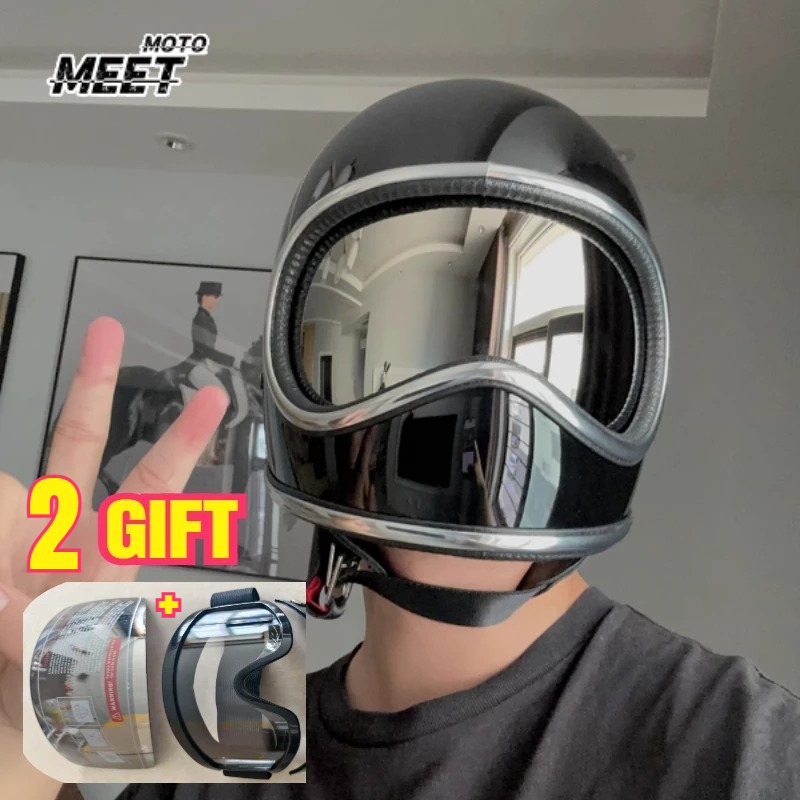 Motorcycle Gear Japan - HOT Motorhelm Glasvezel Shell Moto Helm