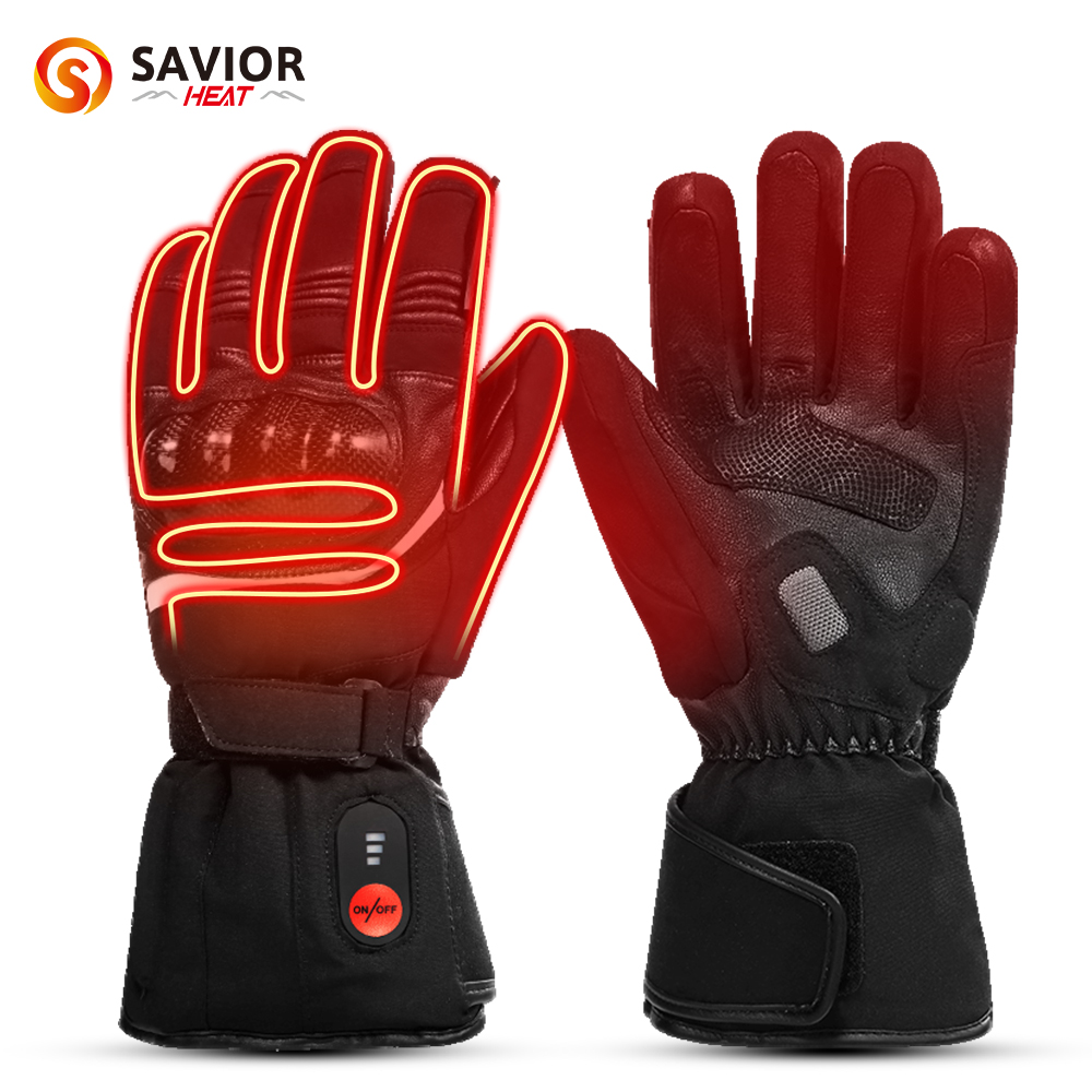 Motorcycle Gear Gloves - Redder Warmte 100% Waterdichte Motorhandschoenen Verwarmde