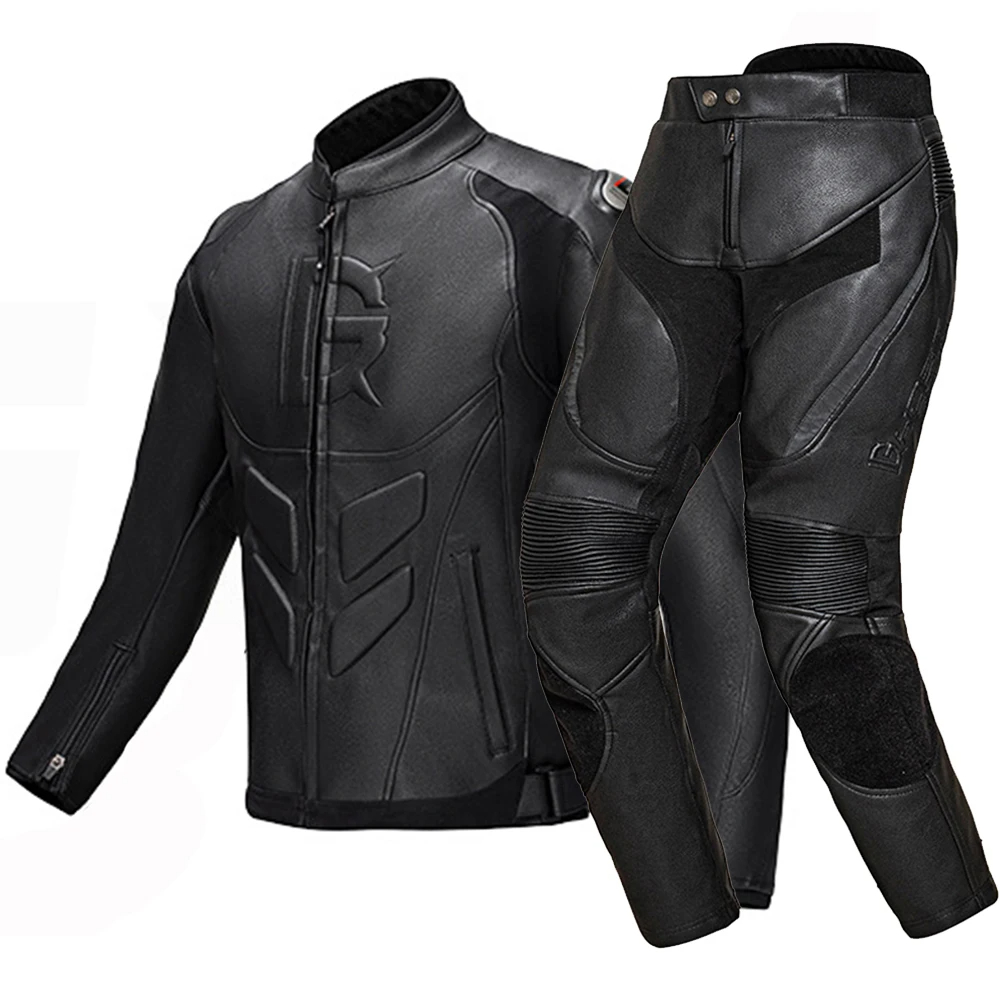 Riding Jacket Leather - Ghost Racing Winter Motorjas Lederen Chaqueta