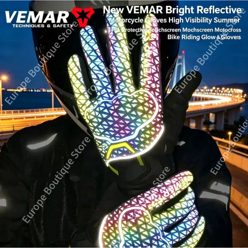 Motorcycle Gear Gloves - 2026 NIEUWE VEMAR Hoge Zichtbaarheid Zomer
