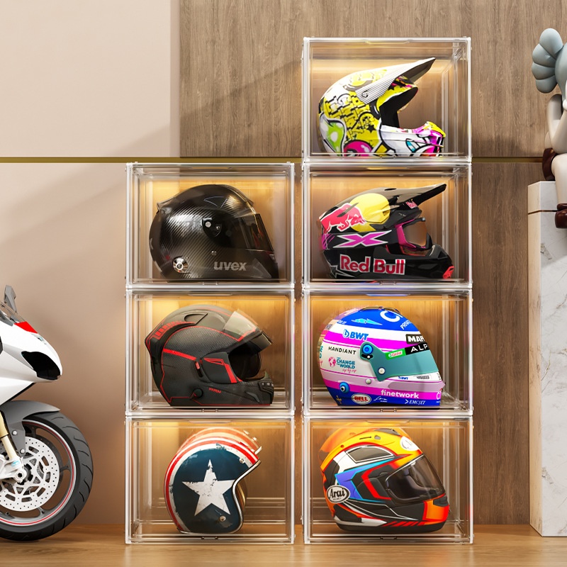 Motorcycle Gear Display Rack - Motorfiets uitrusting opbergrek, thuisdisplay, helm- en