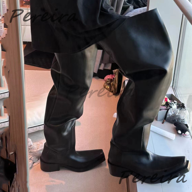 Riding Boot Short - Dikke zolen over de knie laarzen