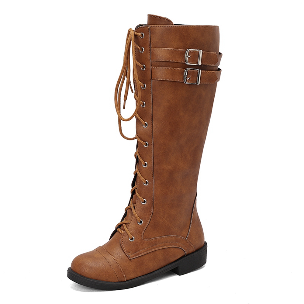 Riding Boot Short - BLXQPYT Kniehoge Laarzen Dames Herfst Winter