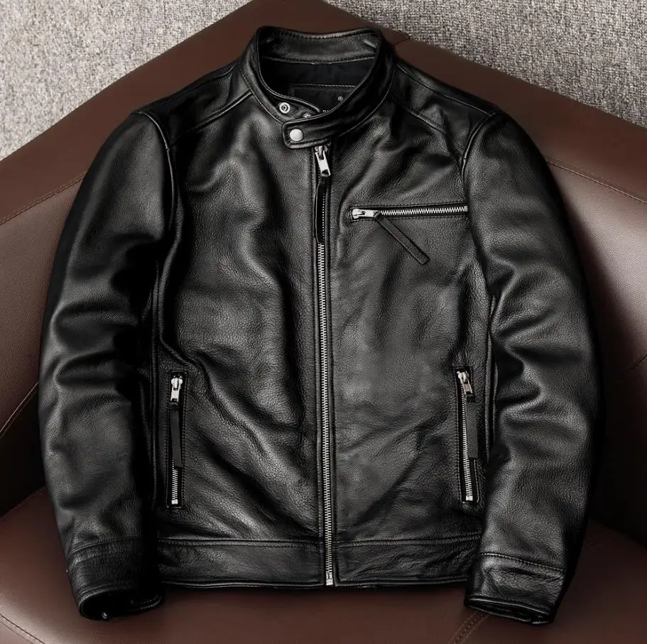 Riding Jacket Leather - Wholes.100 % Echte Koeienhuid Kleding. Brazilian.