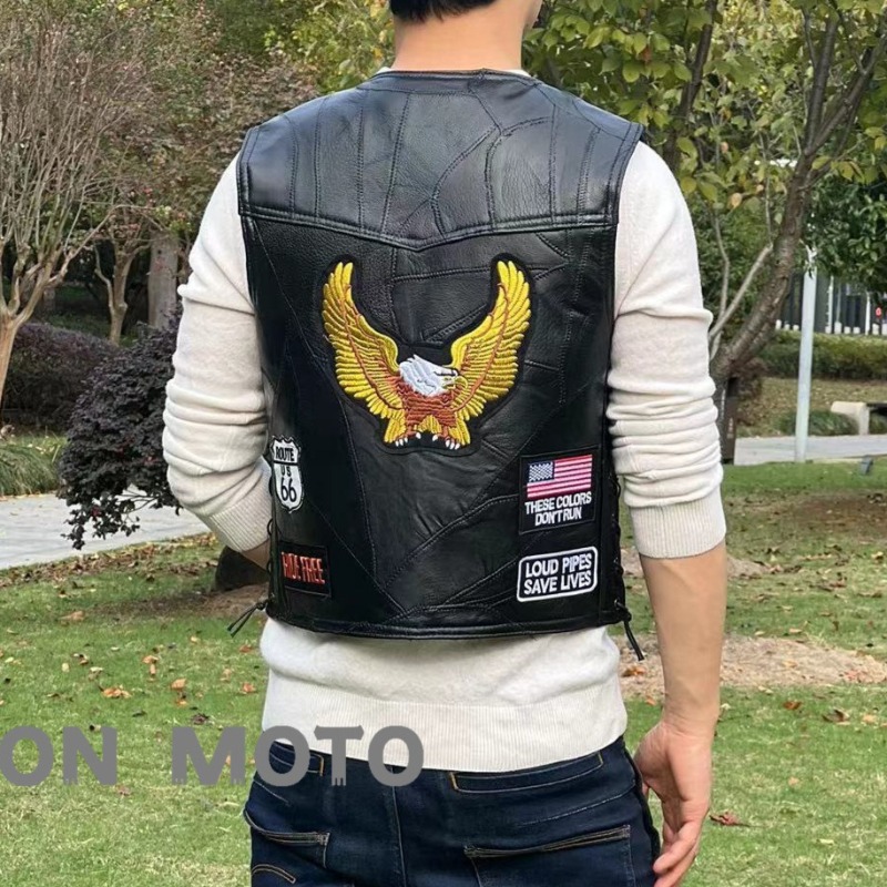 NIEUWE motorfietsvesten heren  - Riding Jacket Leather recensie en prijs