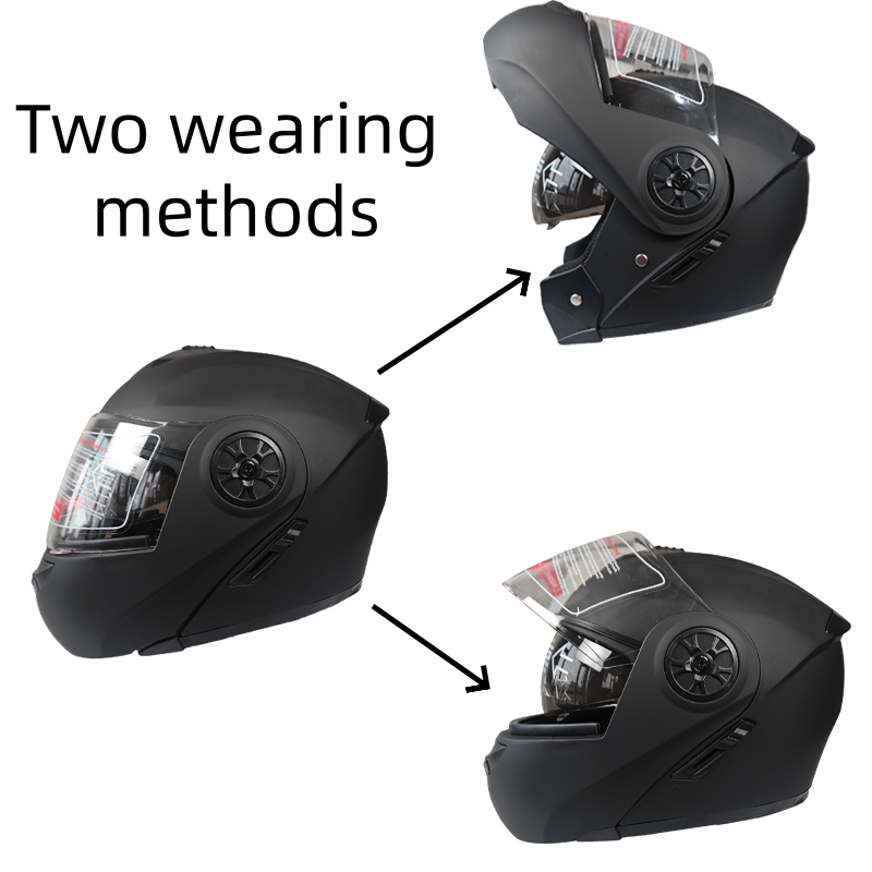 Opklapbare motorhelm met afnee - Motorcycle Gear Gloves recensie en prijs