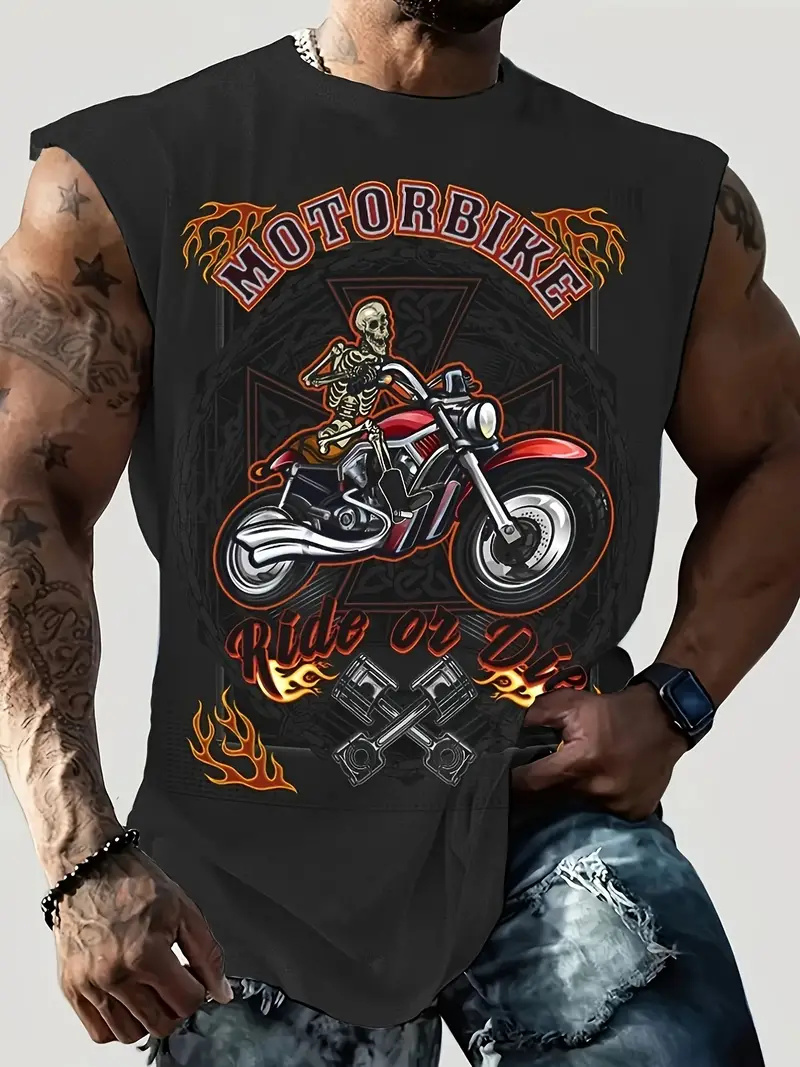 Zomer Nieuwe Heren Vest T-Shir - Motorcycle Gear Vest recensie en prijs