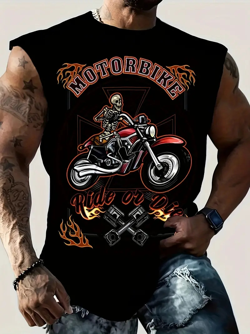 Zomer Nieuwe Heren Vest T-Shir - Motorcycle Gear Vest recensie en prijs