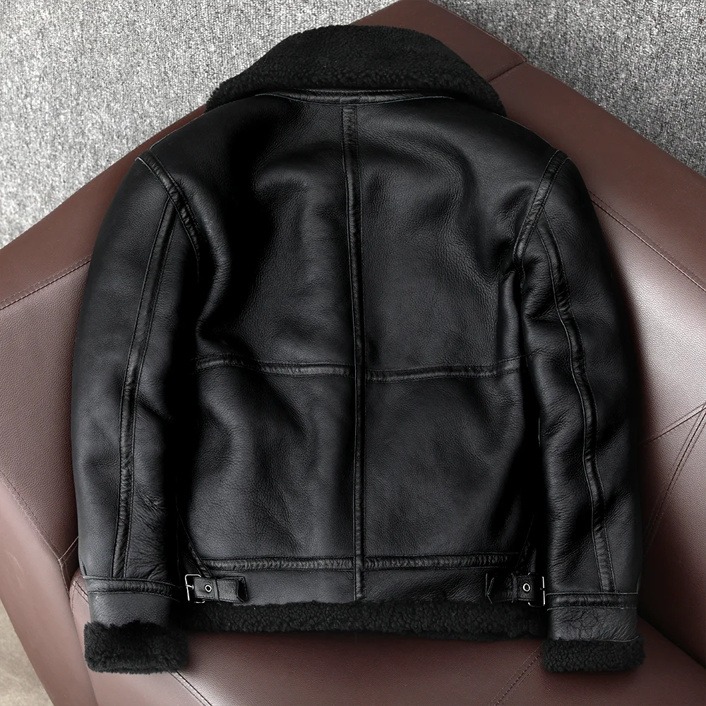 2024 Nieuwe Dikke Schapenwol O - Riding Jacket Leather recensie en prijs