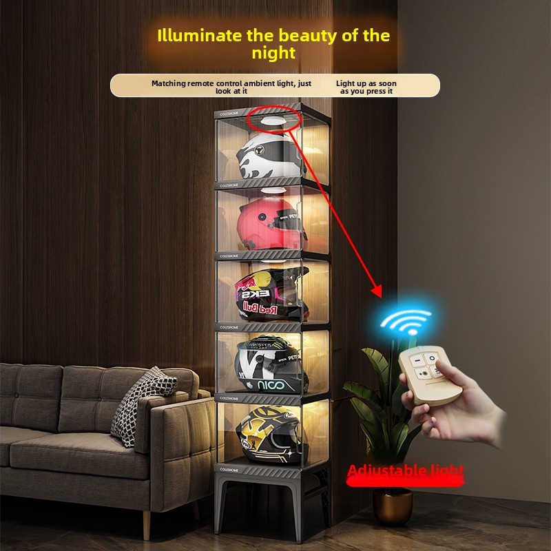 Opbergkast voor motorhelmen St - Motorcycle Gear Display Rack recensie en prijs