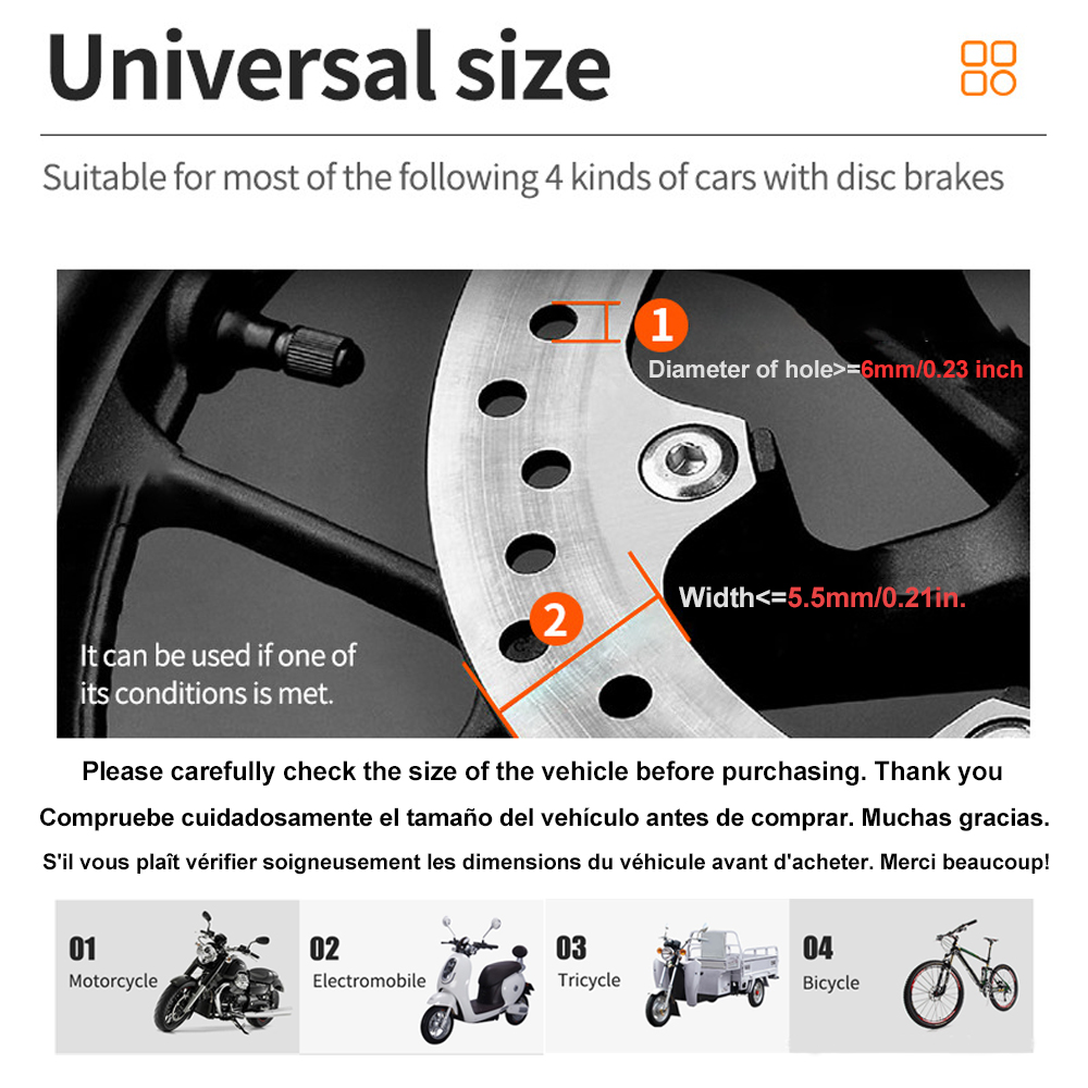 Motorfiets Fiets Alarm Slot 11 - Disc Lock Brake recensie en prijs