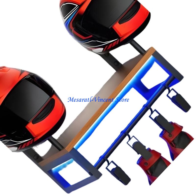 A70F Stevig helmwandrek Massie - Motorcycle Gear Display Rack recensie en prijs