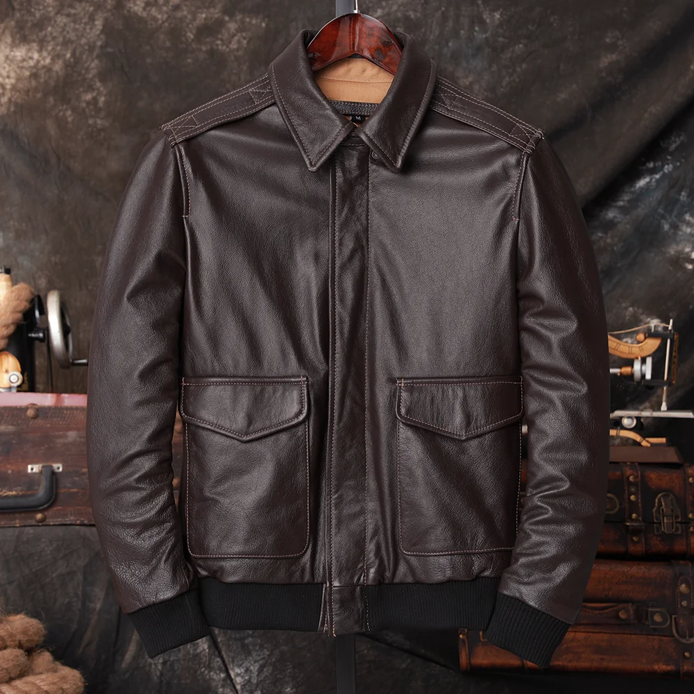 Bomber A2 Pilot Echt Leren Jas - Riding Jacket Leather recensie en prijs