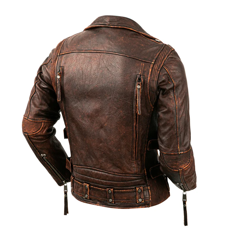Heren natuurlijk leer motorjas - Riding Jacket Leather recensie en prijs
