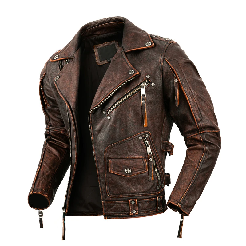 Heren natuurlijk leer motorjas - Riding Jacket Leather recensie en prijs