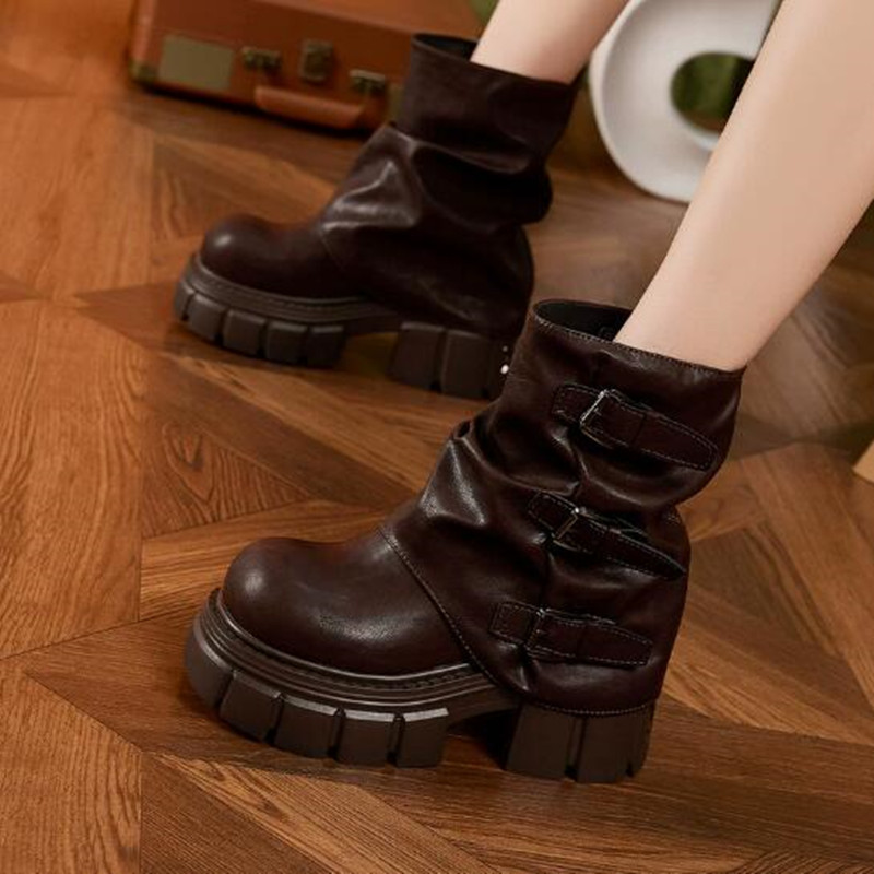 9cm 2026 Dames Platform Enkell - Riding Boot Short recensie en prijs