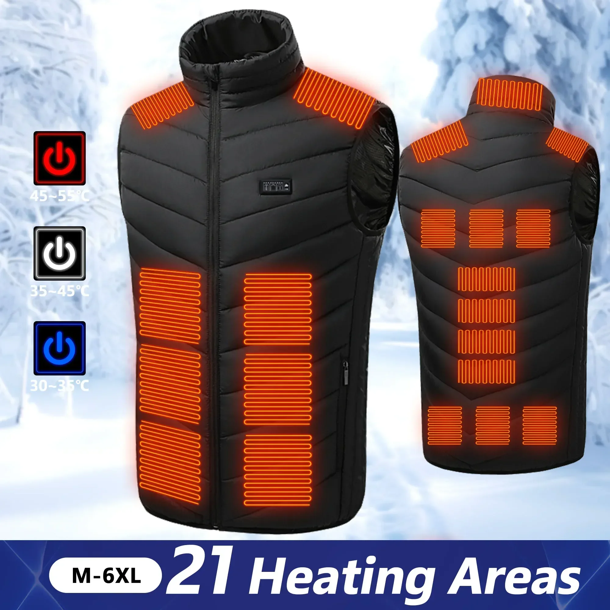 21-verwarmd vest Elektrisch ve - Motorcycle Gear Vest recensie en prijs