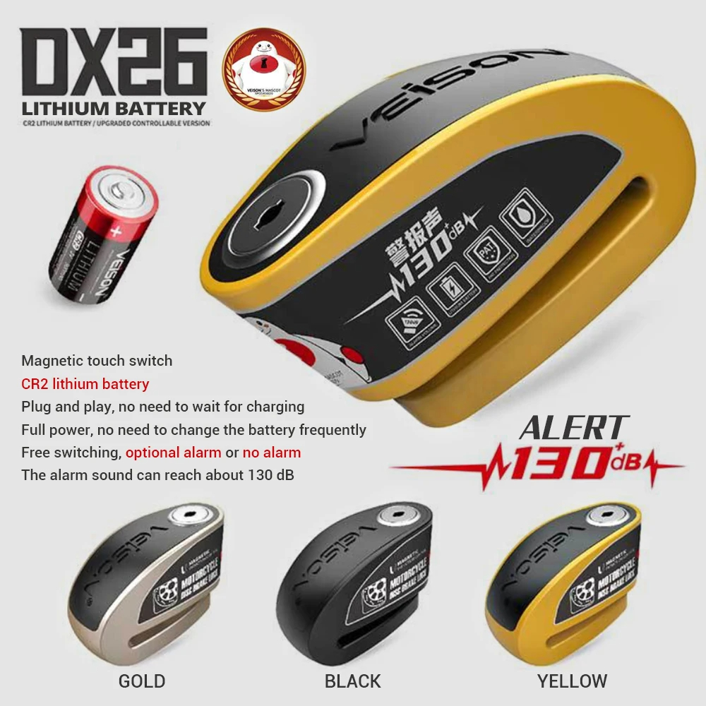 Waterdicht motorfiets alarmslo - Disc Lock Brake recensie en prijs