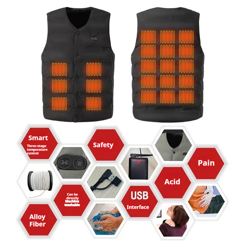 Winter Nieuwe Stijl 21-zone V- - Motorcycle Gear Vest recensie en prijs